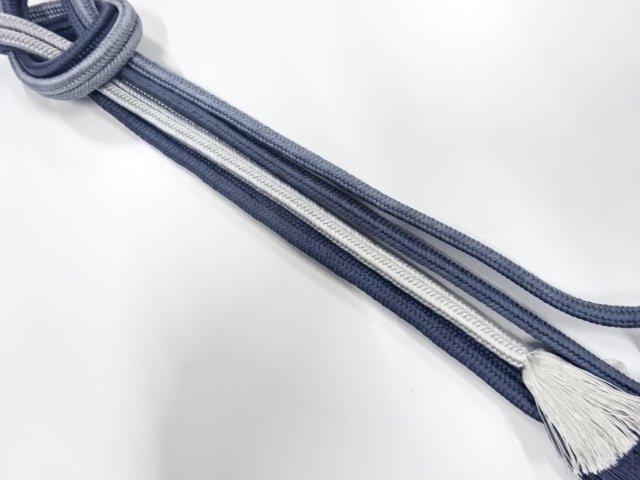 正絹　無形文化財　道明製　手組帯締め